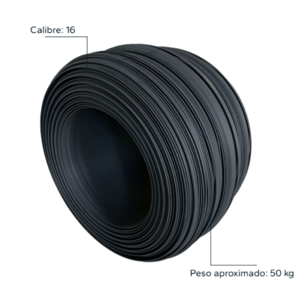 Alambre recocido negro 16"